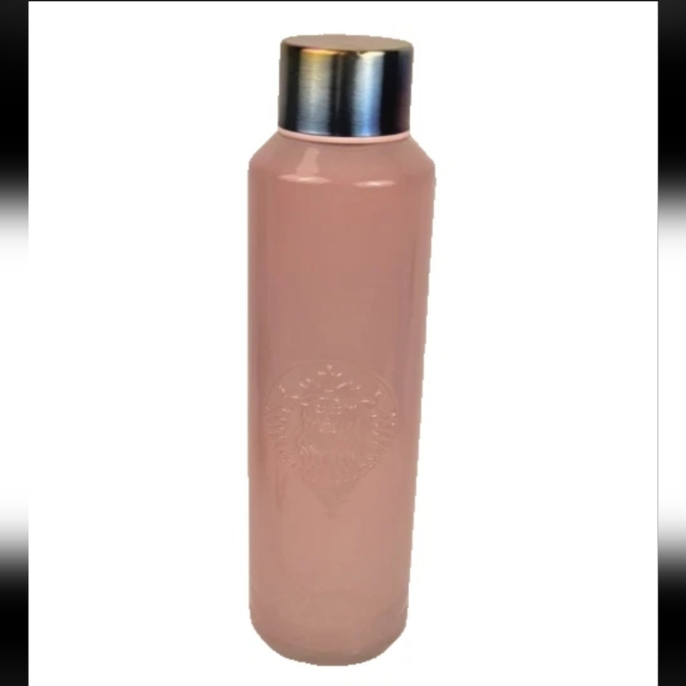 Starbucks Pink Frosted Siren Water Bottle Spain Made 24 oz